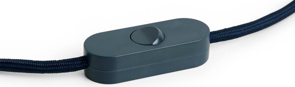 Compatta portalampada E27, blu scuro Cavo con spina 2,4 m