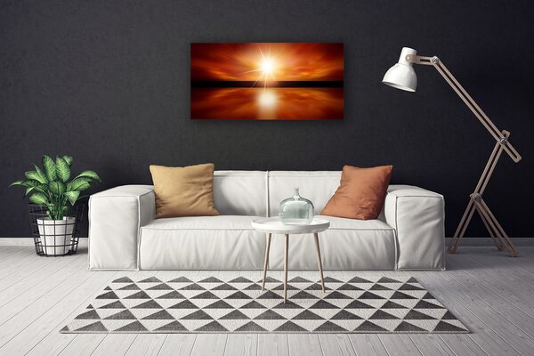 Quadro su tela Sole, Cielo, Acqua, Paesaggio 100x50 cm