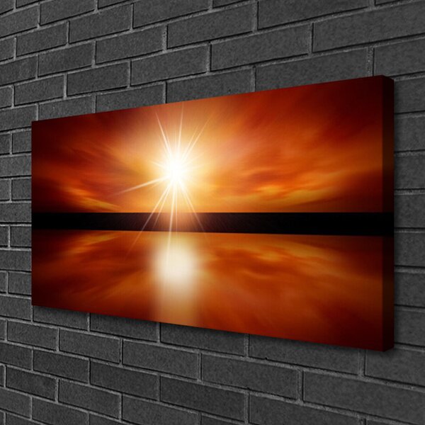 Quadro su tela Sole, Cielo, Acqua, Paesaggio 100x50 cm