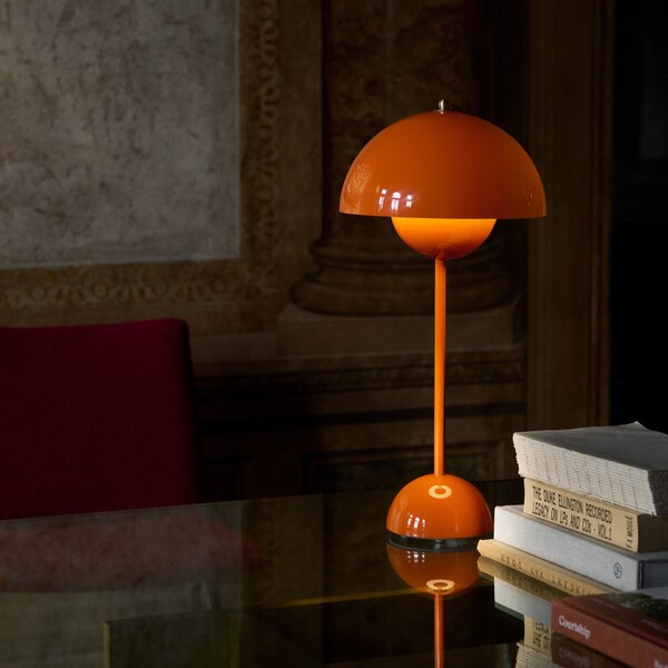 Lampade da tavolo &Tradition, Flowerpot VP3, Arancione, Soggiorno, Metallo, Design