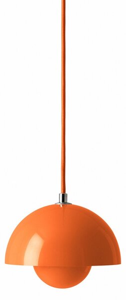 Lampada a sospensione &Tradition, Flowerpot VP10, dimmerabile, Arancione, Soggiorno, Metallo, Design
