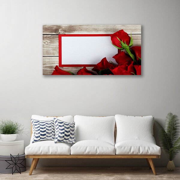 Quadro su tela Rose, fiori, piante 100x50 cm