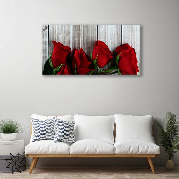 Quadro su tela Rose, fiori, piante 100x50 cm