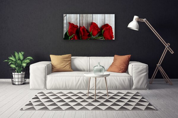Quadro su tela Rose, fiori, piante 100x50 cm