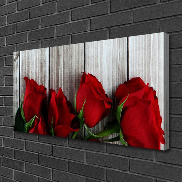Quadro su tela Rose, fiori, piante 100x50 cm