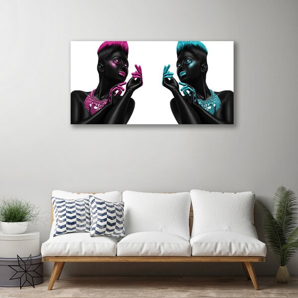 Quadro su tela Personaggi d'arte 100x50 cm