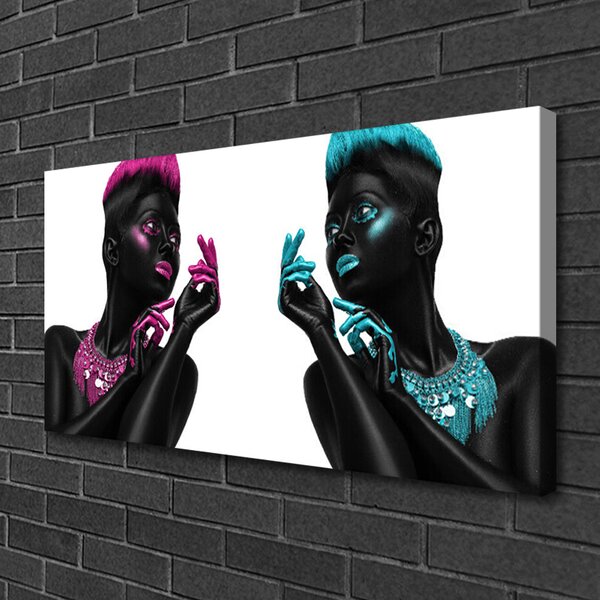Quadro su tela Personaggi d'arte 100x50 cm