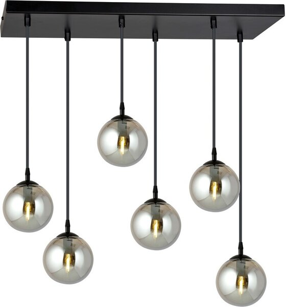 Lampadario Emibig 6xE14 40W COSMO 6 BL/GRAFITE 712/6