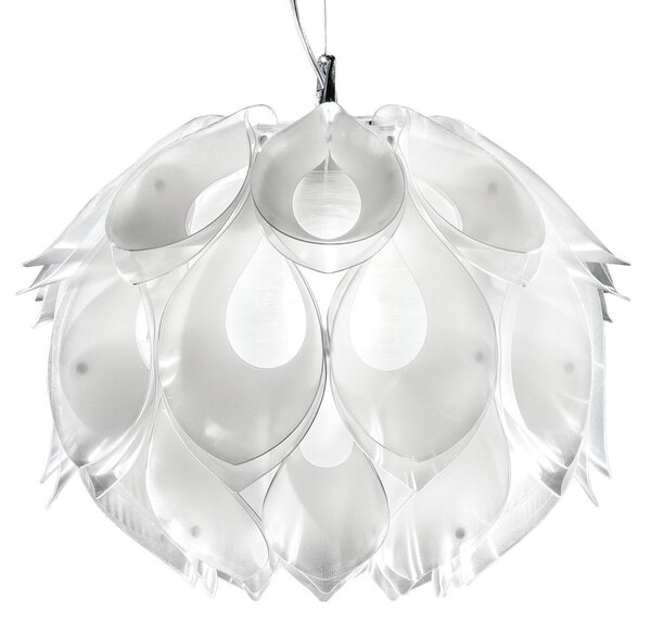 Lampada a sospensione Slamp, FLORA, dimmerabile, Bianco, Soggiorno, Plastica, Design
