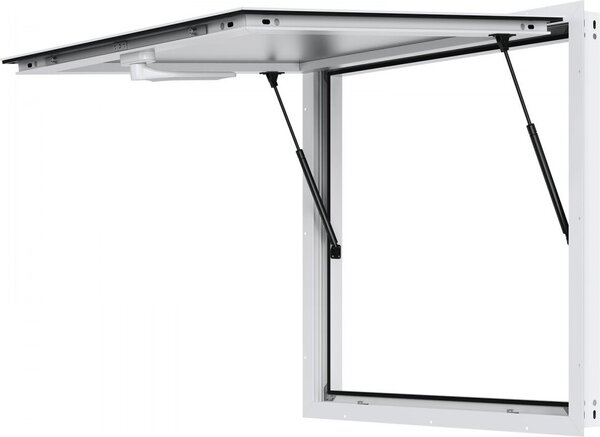 Stand per snack per food truck con finestra di servizio - Tenda da sole 915x915 mm - Finestra di servizio in alluminio per ristorazione - Stand per ristorazione mobile