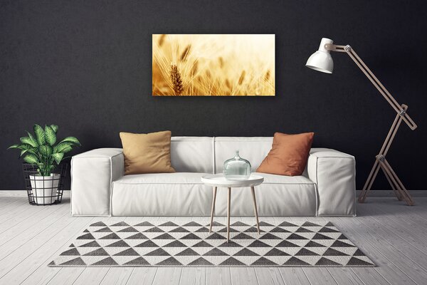 Quadro stampa su tela Grano vegetale naturale 100x50 cm