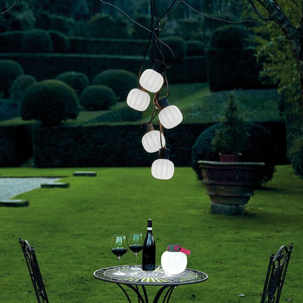 Ghirlande luminosa Martinelli Luce, Kiki, Nero, Plastica, Design