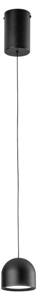 FANEUROPE Lampada a sospensione Yoyo a LED (nera, metallo + acrilico) 6 W, 3000 K, diametro 10 x 200 cm