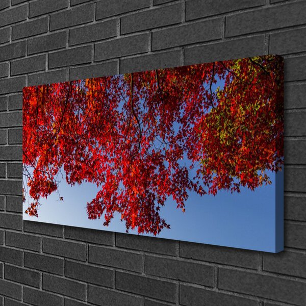 Quadro su tela Natura dei rami degli alberi 100x50 cm