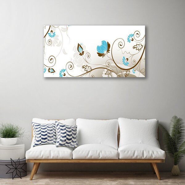 Quadro su tela Grafica di astrazione 100x50 cm