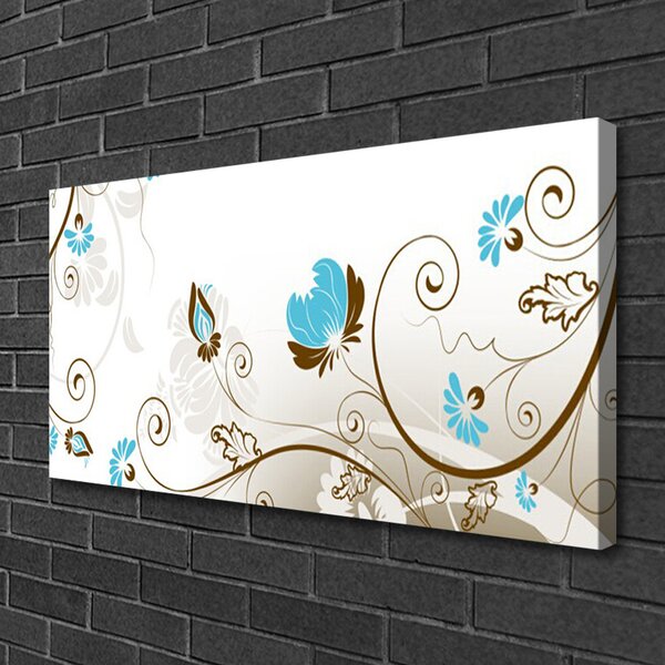 Quadro su tela Grafica di astrazione 100x50 cm