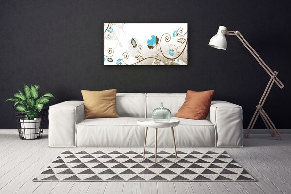 Quadro su tela Grafica di astrazione 100x50 cm