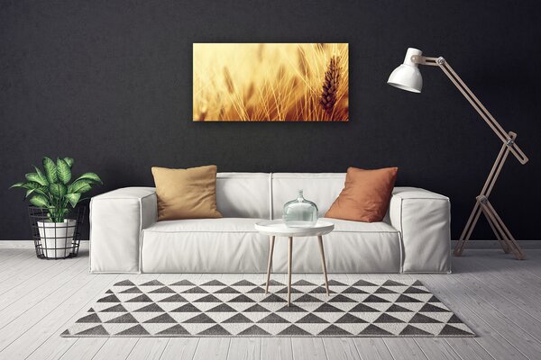 Quadro su tela Grano vegetale naturale 100x50 cm