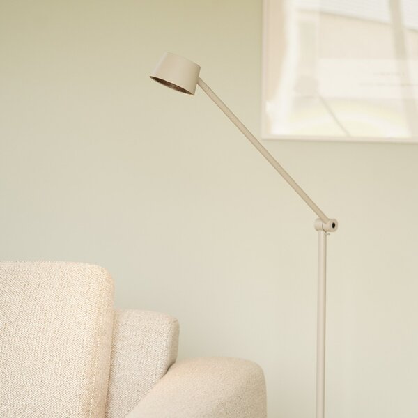 Lampada da terra ANTIDARK, Direction F1, dimmerabile, Grigio, Soggiorno, Metallo, Moderno