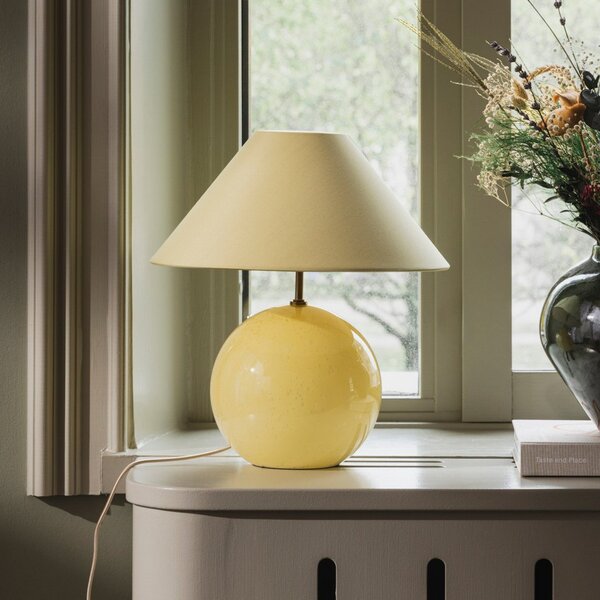 Lampade da tavolo Globen Lighting, IRIS, Giallo, Soggiorno, Tessuto / Tessile, Vintage