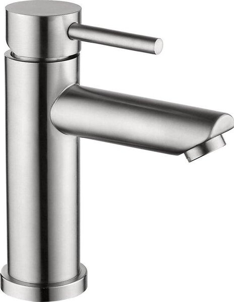 Rubinetto per lavabo in acciaio inossidabile 304, finitura nichel lucido, per bagno