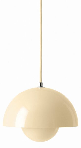 Lampada a sospensione &Tradition, Flowerpot VP1, dimmerabile, Beige, Soggiorno, Metallo, Design