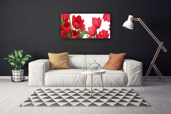 Quadro su tela Tulipani, fiori, piante 100x50 cm