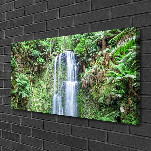Quadro su tela Cascata dell'albero della natura 100x50 cm