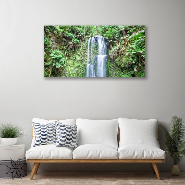 Quadro su tela Cascata dell'albero della natura 100x50 cm