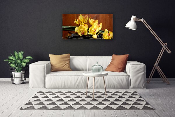 Quadro su tela Fiore di una pianta di orchidea 100x50 cm