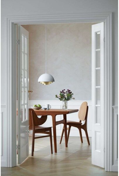 Lampada a sospensione Warm Nordic, Milieu Colour Mini, dimmerabile, Bianco, Soggiorno, Metallo, Scandinavo