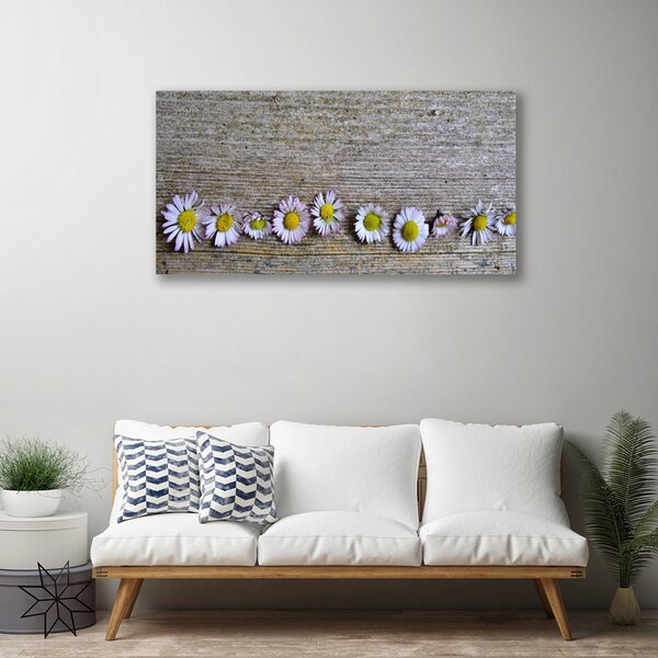 Quadro su tela Margherita, pianta, natura 100x50 cm