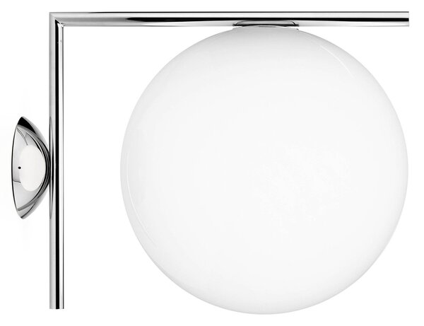 Applique da parete FLOS, IC C/W2, dimmerabile, Metallizzato, Soggiorno, Vetro, Design