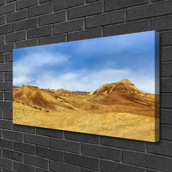 Quadro su tela Paesaggio delle colline del deserto 100x50 cm
