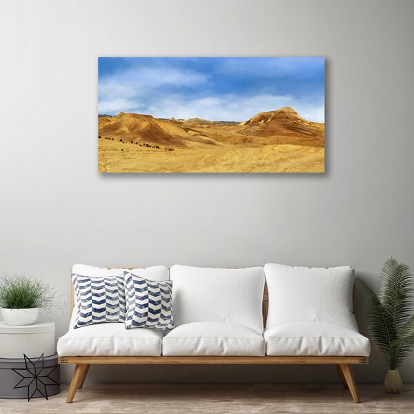 Quadro su tela Paesaggio delle colline del deserto 100x50 cm