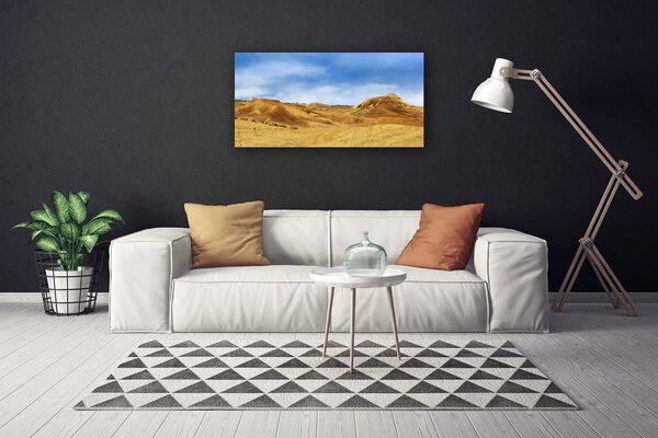Quadro su tela Paesaggio delle colline del deserto 100x50 cm