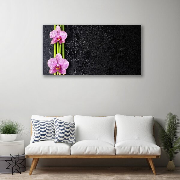 Quadro su tela Fiore di bambù Pianta Natura 100x50 cm