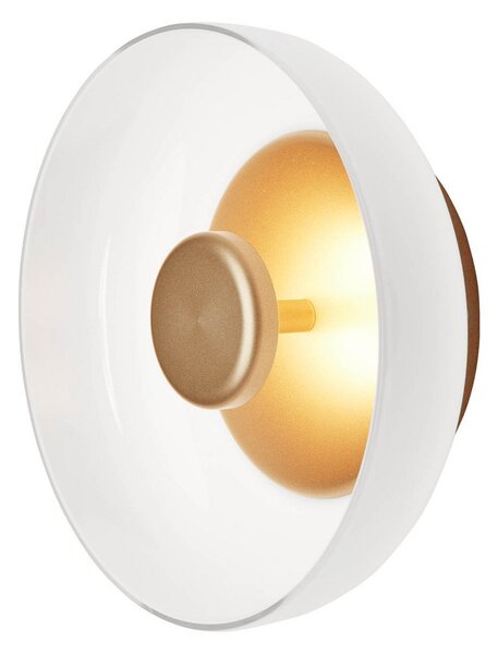Applique da parete Nuura Aps, Blossi Wall, dimmerabile, Dorato / Ottone, Soggiorno, Vetro, Design