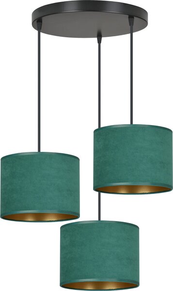 Lampadario Emibig 3xE27 60W HILDE 3 BL PREMIUM GREEN 1051/3PREM