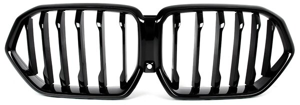 Griglia anteriore, realizzata in plastica ABS resistente, con un design migliorato e un aspetto più elegante, disponibile in nero lucido