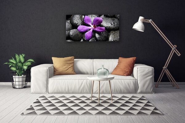 Quadro su tela Pietre di fiori Art 100x50 cm
