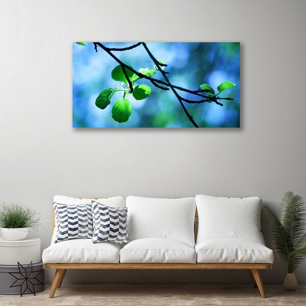 Foto quadro su tela Ramo di piante naturali Foglie 100x50 cm