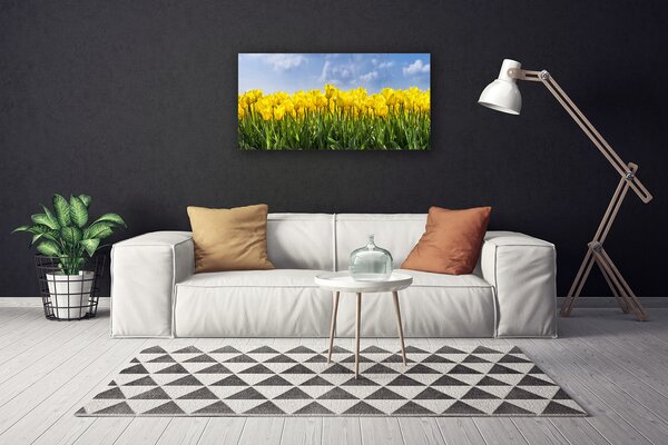 Stampa quadro su tela Tulipani, fiori, piante 100x50 cm