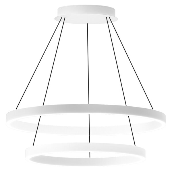 Lampadario led gea luce criseide s2g b 4000lm alluminio sospensione lampada soffitto moderna - Gea Luce