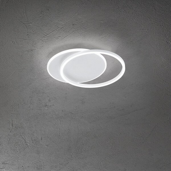 Plafoniera moderna perenz illumina orbit 8194 b lc led alluminio metallo bianco acrilico - Perenz