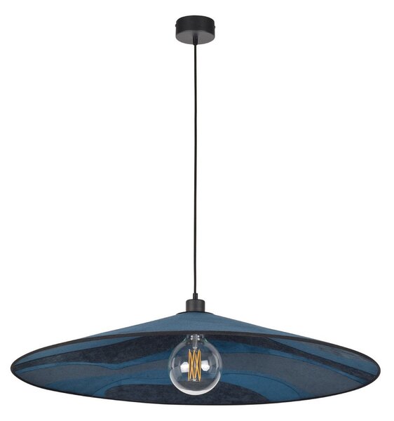 Lampada a sospensione MARKET SET, Sonia Laudet, dimmerabile, Blu, Soggiorno, Tessuto / Tessile, Design