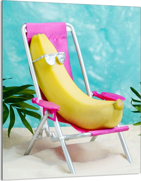 Piastra copri fornelli 40x52 Piastra copri piano cottura in Vetroceramica alzatina in vetro tagliere decorativo, banana beach
