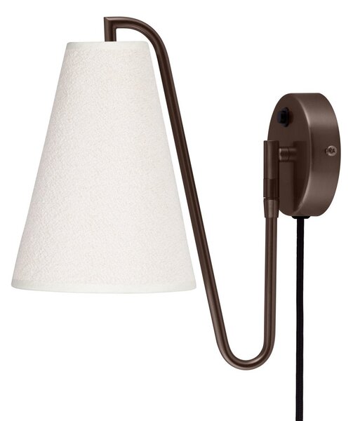 Applique da parete Globen Lighting, Lou, Bronzo / Ottone anticato, Soggiorno, Tessuto / Tessile, Design