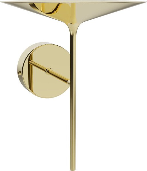 Applique a LED HANA dorata 6W, bianco caldo, 540 lm, alluminio, dimensioni: 21,2 x 17,5 x 21,8 cm, IP20, Maxlight