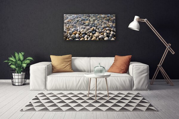 Quadro su tela Pietre, acqua, arte 100x50 cm